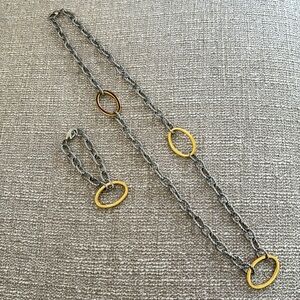 Stainless Steel Necklace and Bracelet Set